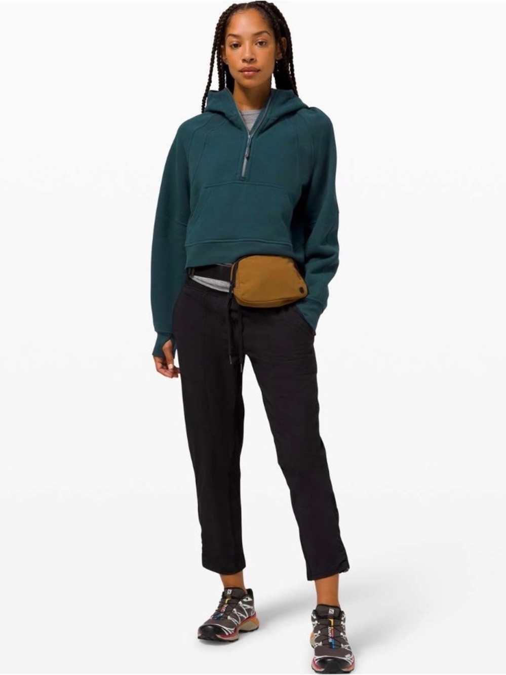 Lululemon Scuba Oversized Half-Zip Hoodie in Submarine Size M/L - Picture 2 of 7
